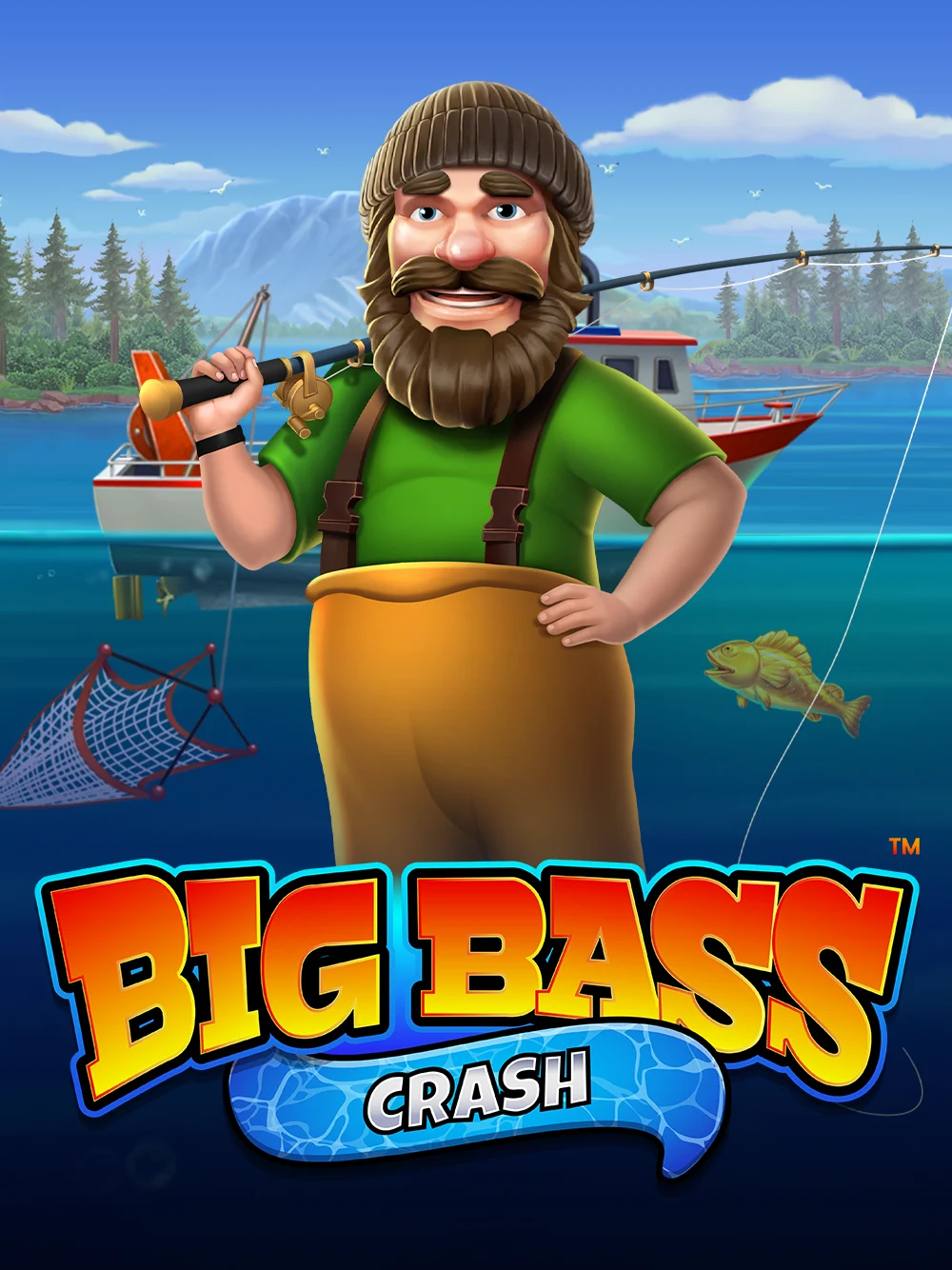 Crash tematico de pesca con premio grande y energia.