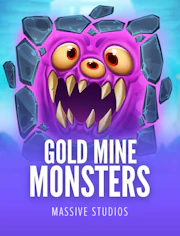 Slot de mina de oro con monstruos y gran premio visual.