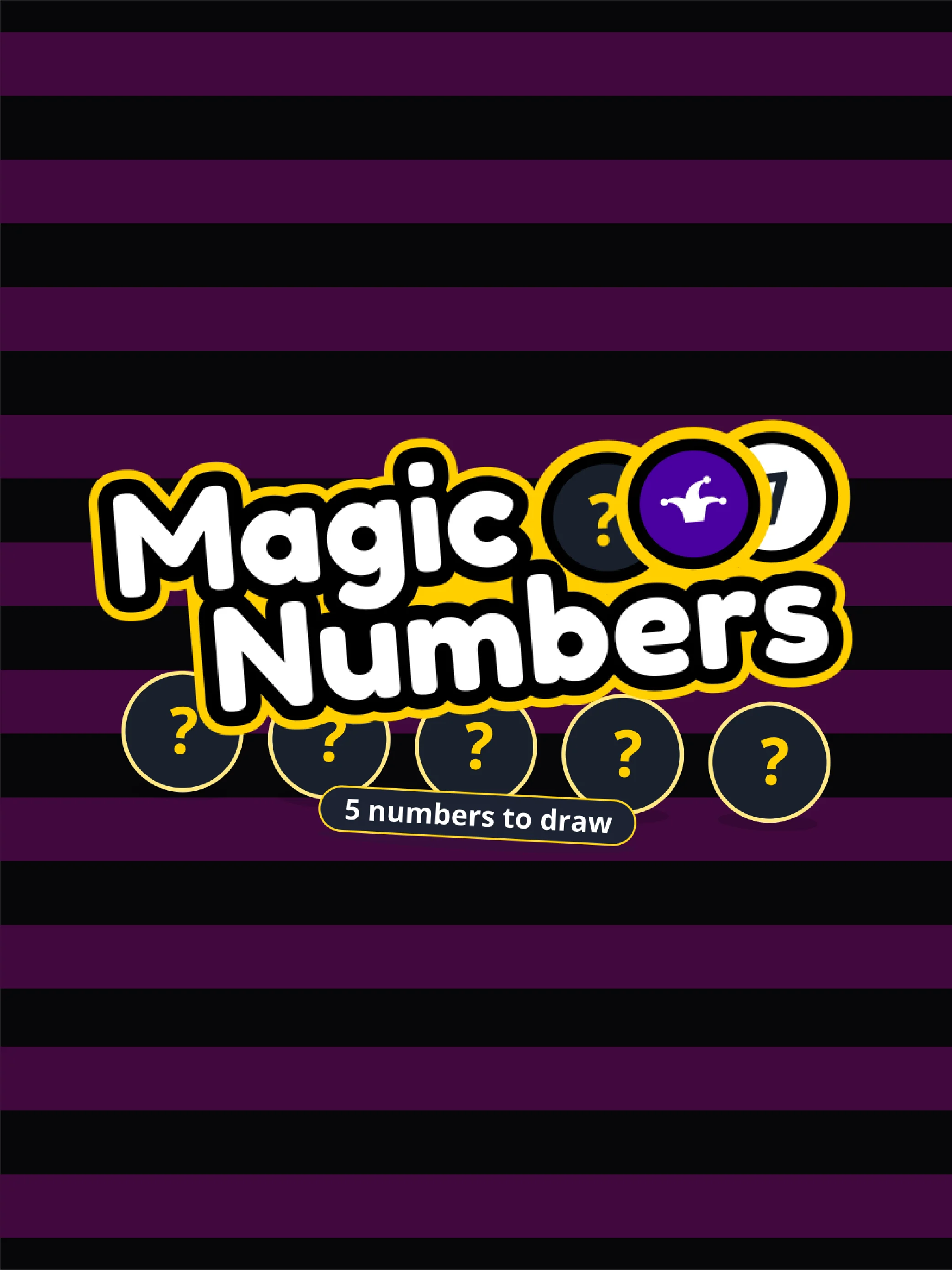 Panel de numeros magicos con premio y energia visual.