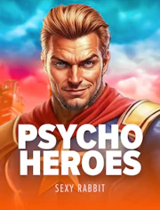 Juego tematico con heroes psicodelicos y colores intensos.