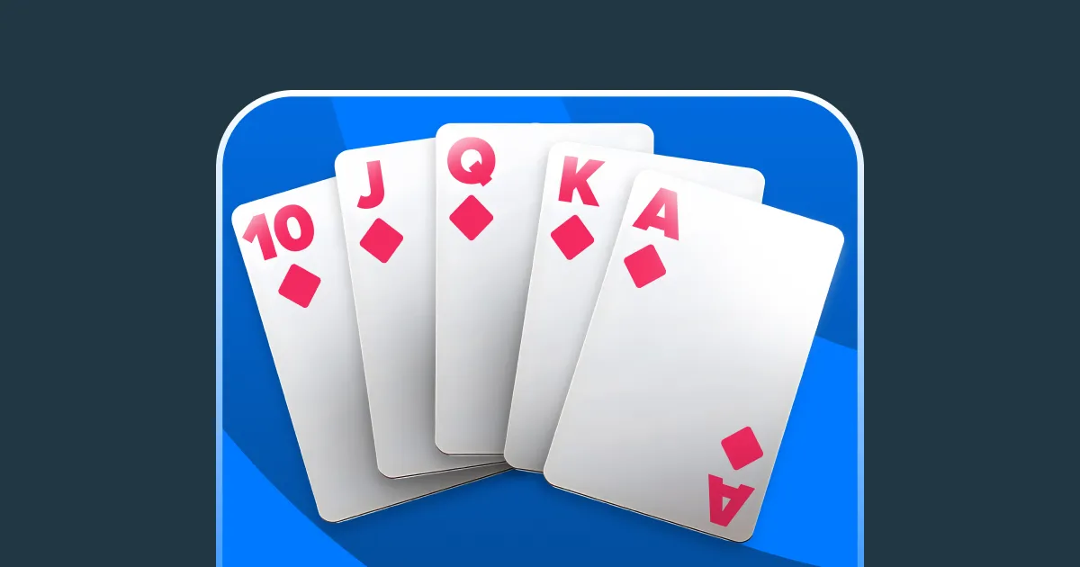 Tarjeta de casino con grafica elegante y premium.